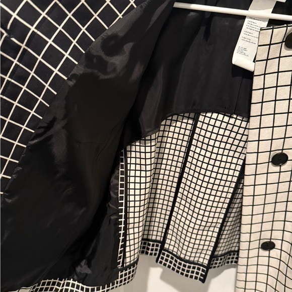 Akris Punto Black & White Grid Patchwork Jacket - Picture 3 of 5